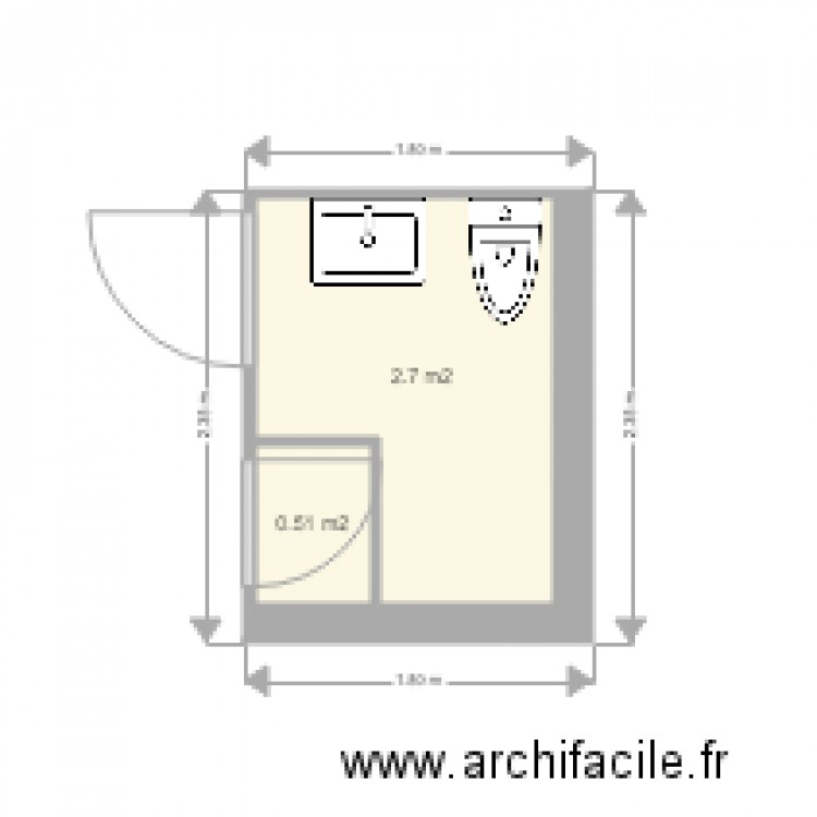 plan Liorey sdb. Plan de 0 pièce et 0 m2