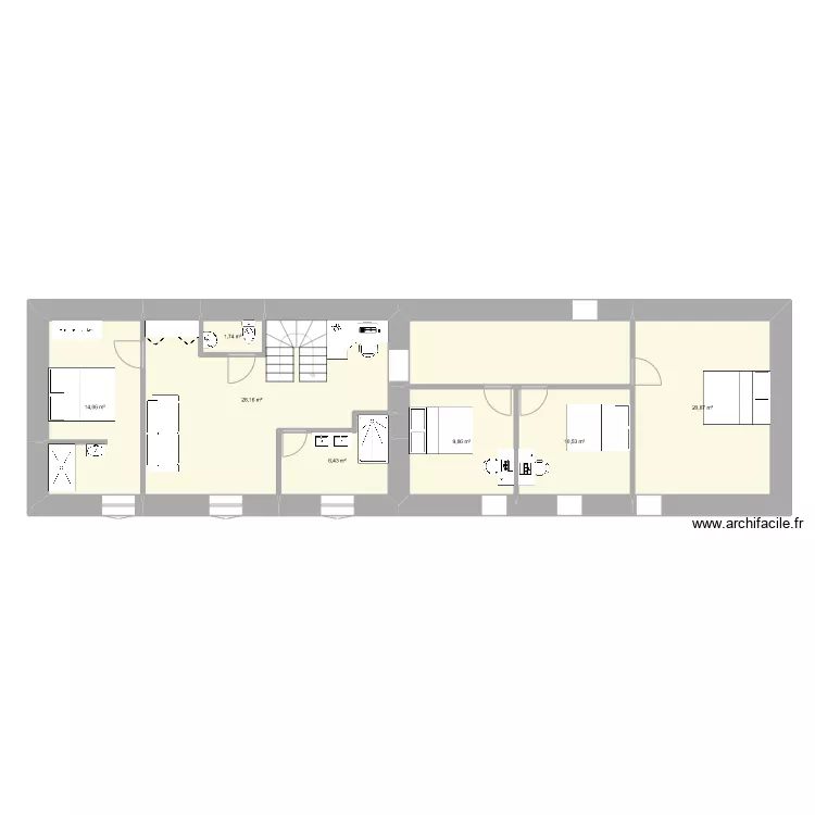 Keranfiol etage 1. Plan de 