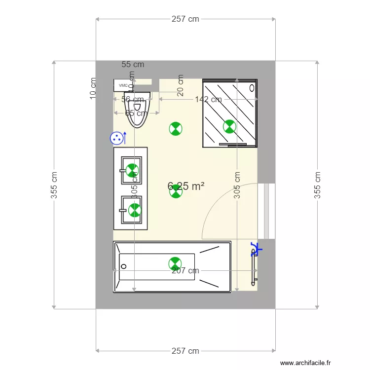 Salle de Bain Gingins2. Plan de Salle de Bain Gingins2. Plan de