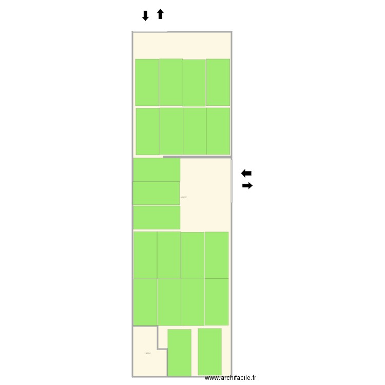 Bonneuil BAT 215 - Version 4. Plan de 2 pièces et 452 m2