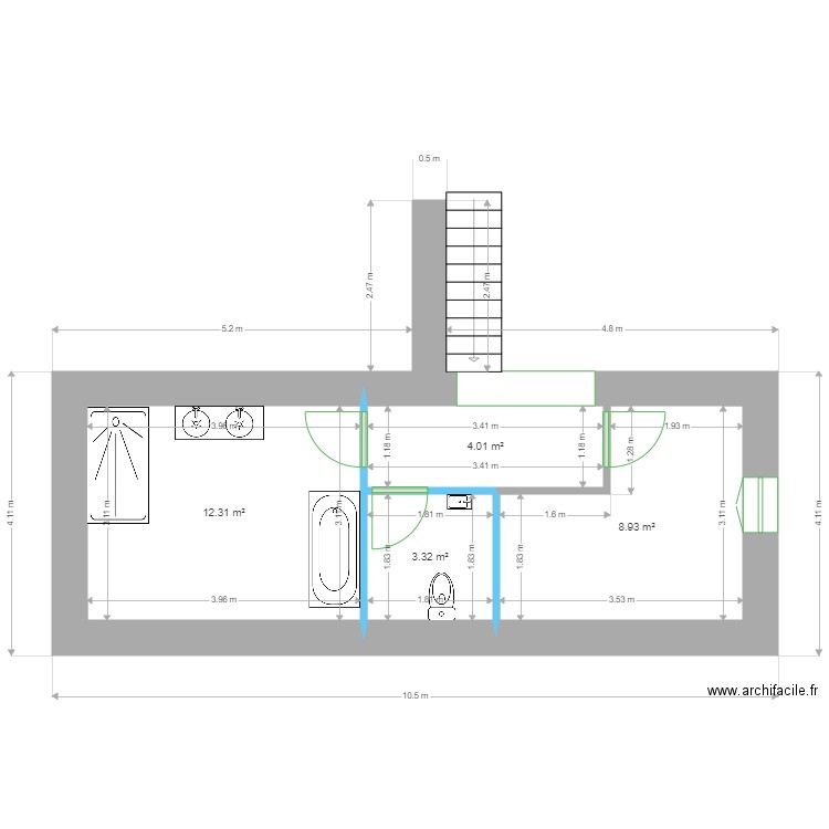 Duclos etage rev 1. Plan de 0 pièce et 0 m2