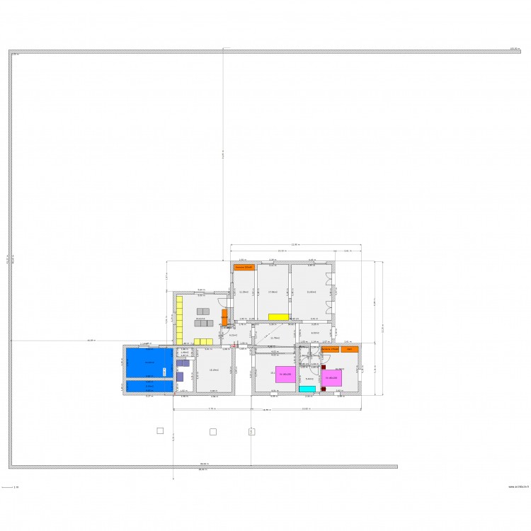 puy du roy 3 extension etage. Plan de 0 pièce et 0 m2