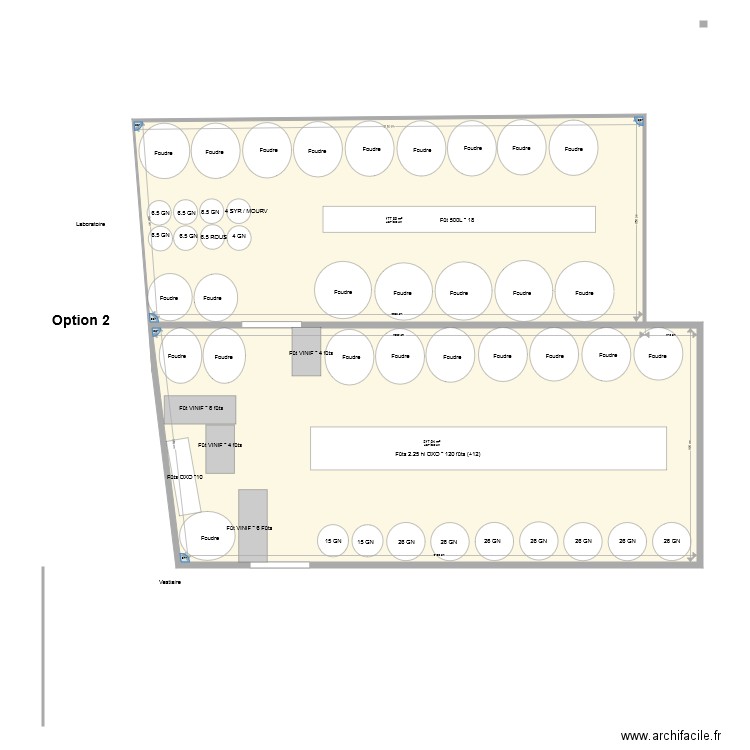 OPTION 2 VINIF. Plan de 0 pièce et 0 m2