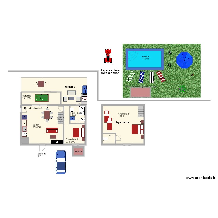 11g2650. Plan de 0 pièce et 0 m2