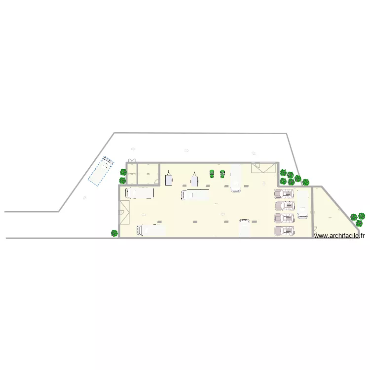 ATELIER-124. Plan de 
