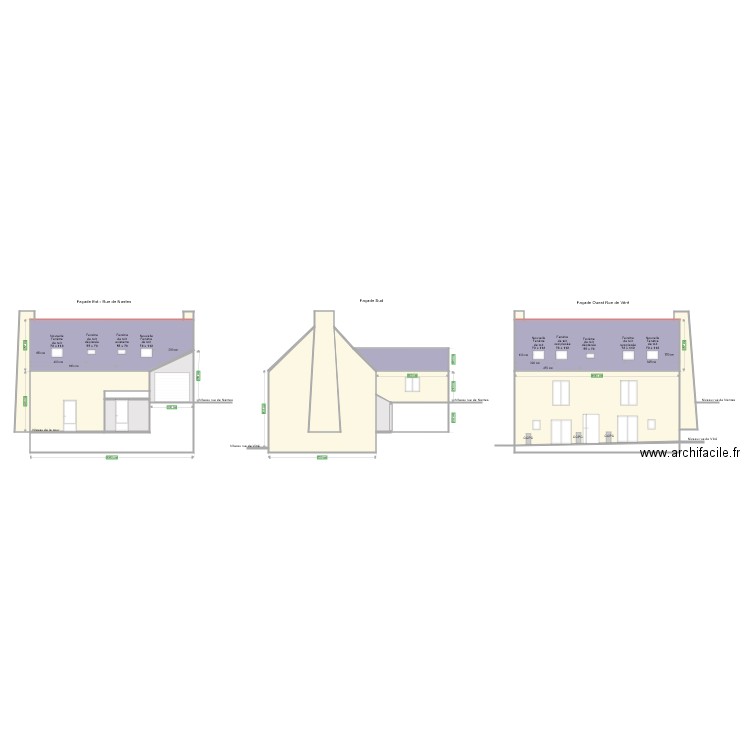 Facades a. Plan de 0 pièce et 0 m2