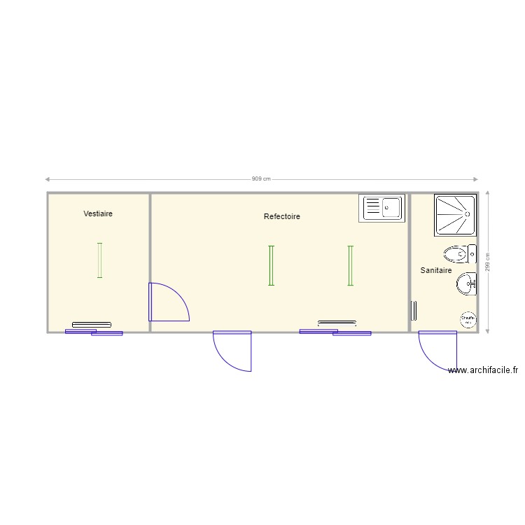 Projet sanitaire perrin. Plan de 0 pièce et 0 m2