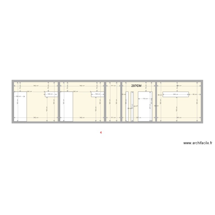 facades 4. Plan de 0 pièce et 0 m2