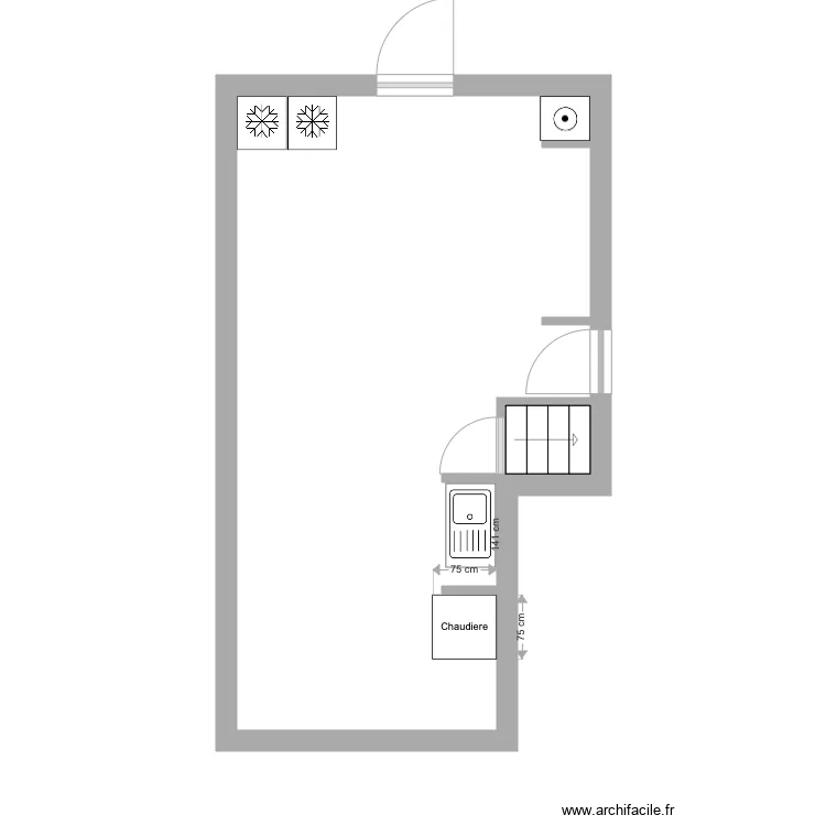 garage. Plan de 
