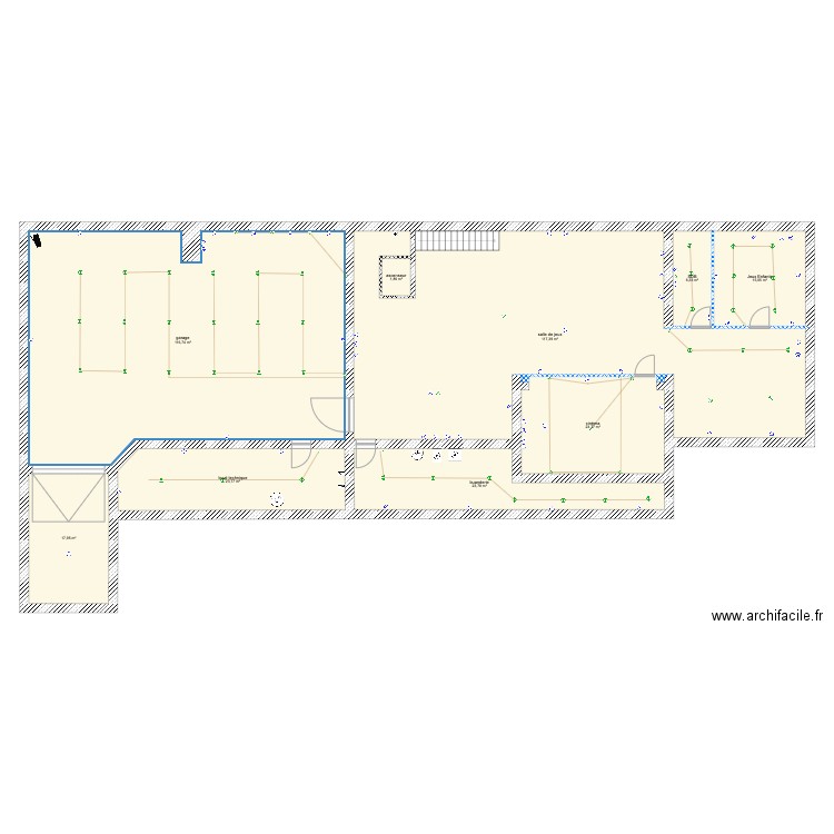 sous sol. Plan de 0 pièce et 0 m2