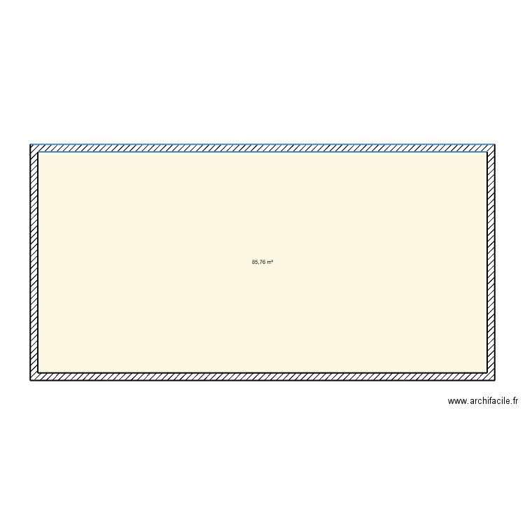 ETAGE CHECY. Plan de 1 pièce et 86 m2