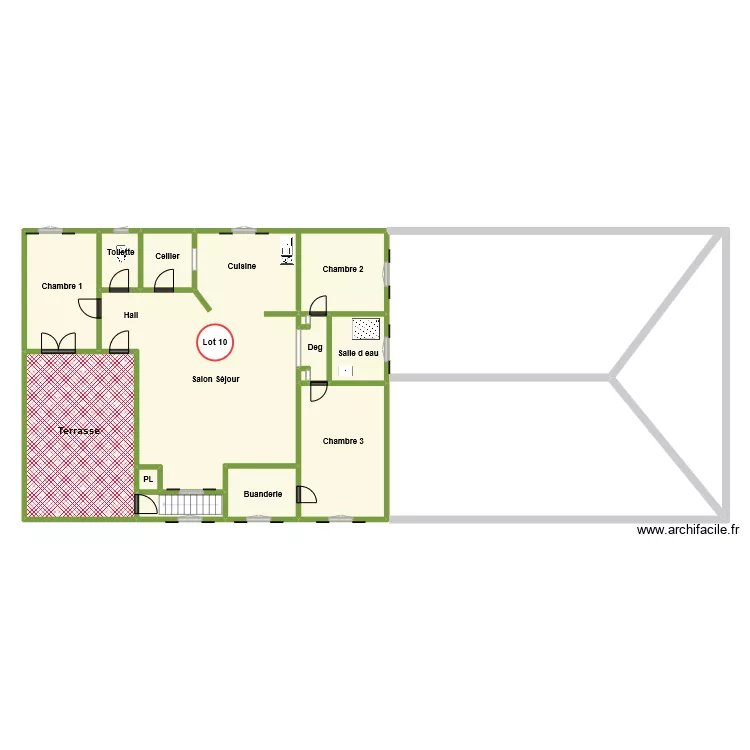 appartement 1 er. Plan de 