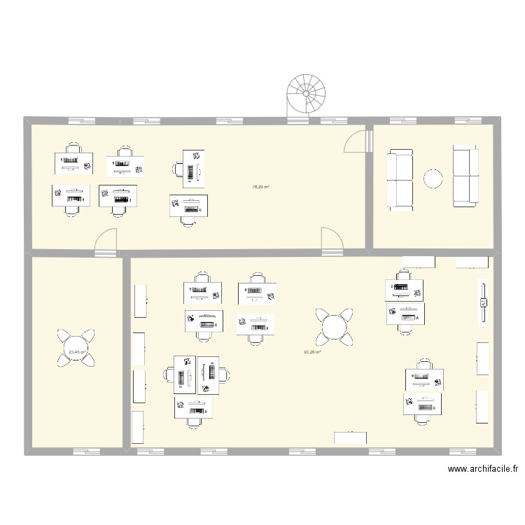 ML14. Plan de 3 pièces et 193 m2