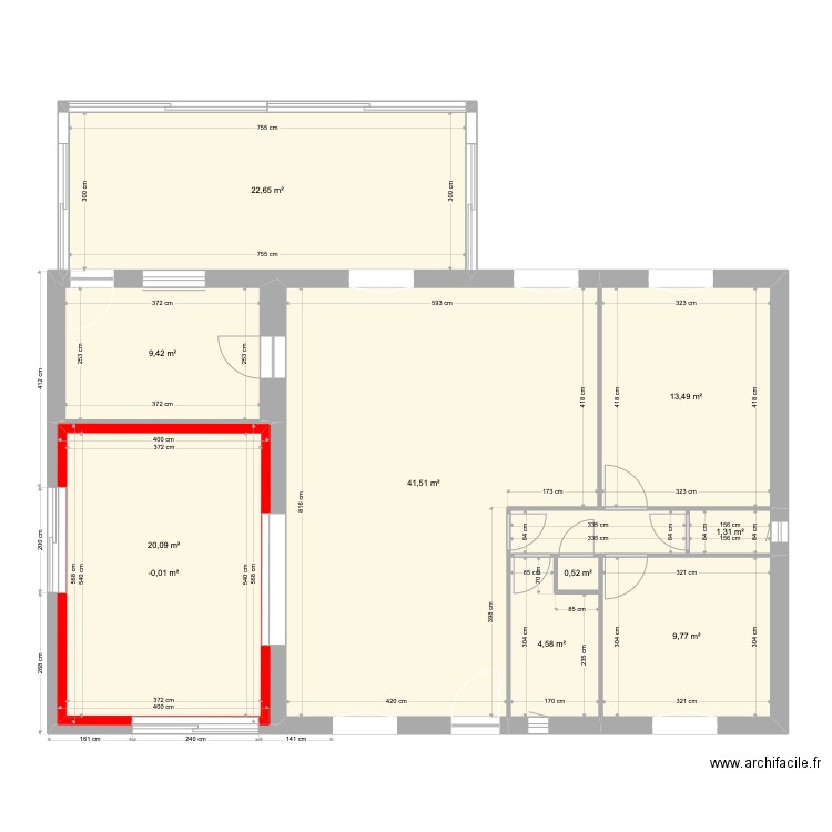 Maison transformations  isolation. Plan de 11 pièces et 149 m2