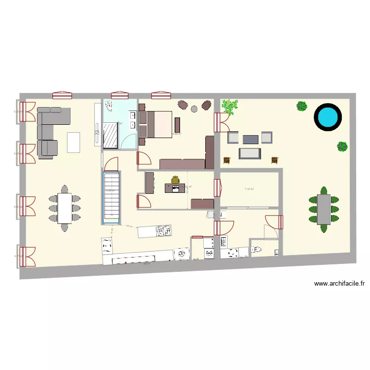 Appart niveau 1 agencement. Plan de 