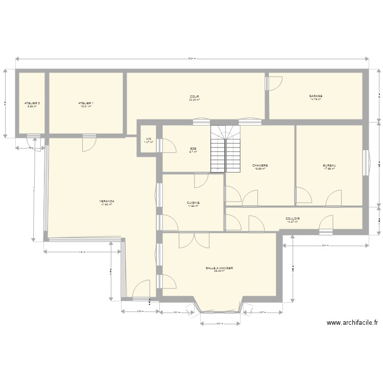 RDC VIADUC AVANT. Plan de 0 pièce et 0 m2