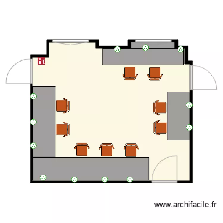 R&eacute;fectoire 199. Plan de 