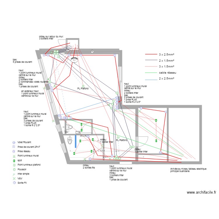 plan réduit electricité 17 mai. Plan de 0 pièce et 0 m2