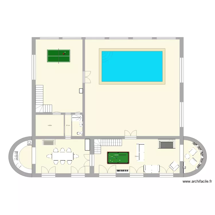 Maison avec tours. Plan de Maison avec tours. Plan de