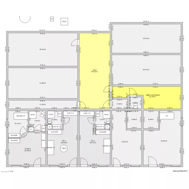 SAINT LOUBES HERVE. Plan de 