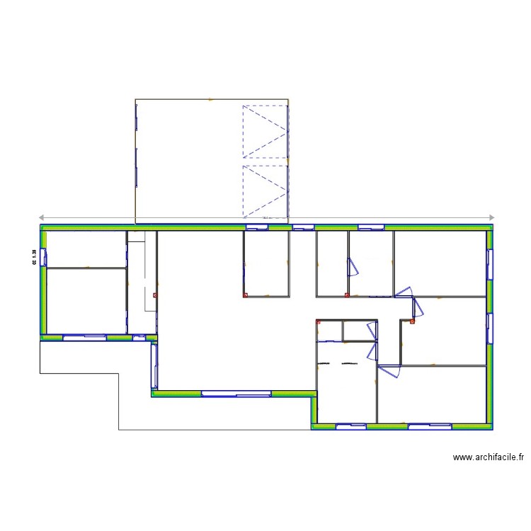 colin sans meubles. Plan de 0 pièce et 0 m2