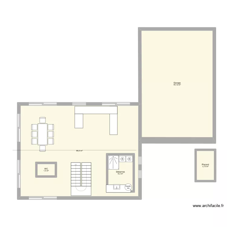 Cam1. Plan de 5  et 143 m²