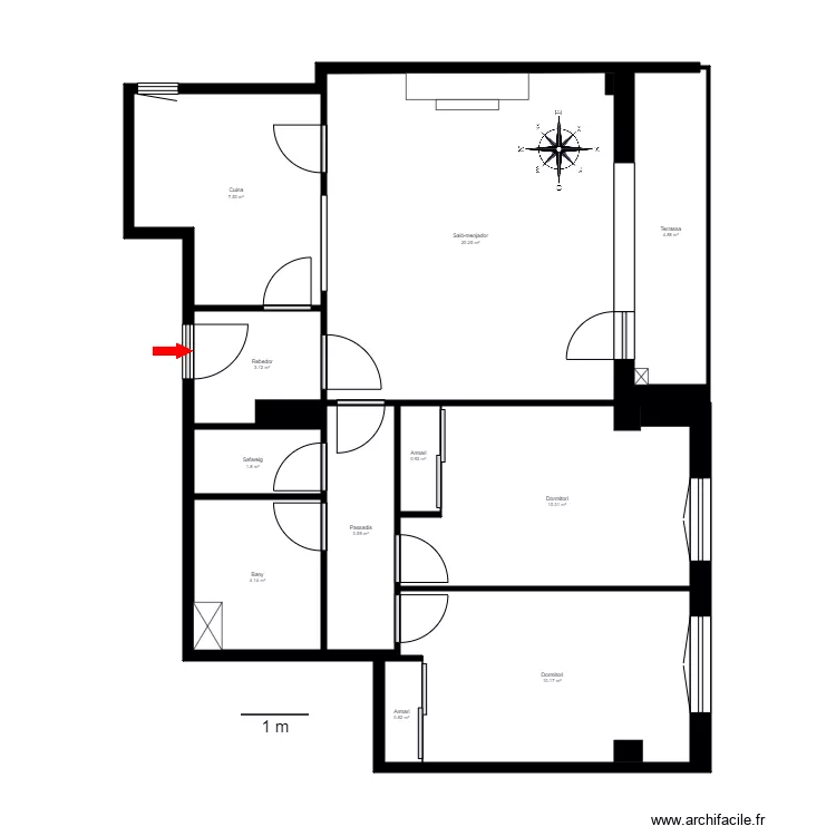 ED. ROSSELL, ESC. A, 4-C. CARRER MIRADOR D'ENCAMP N&ordm; 1. ENCAMP. Plan de 