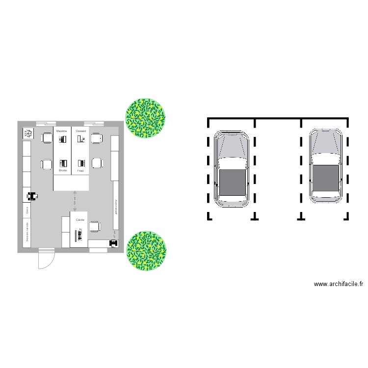 algeco chapeau 4. Plan de 0 pièce et 0 m2