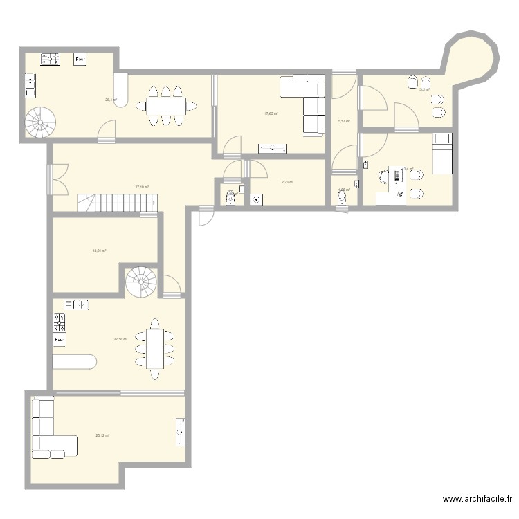 Chateau 01. Plan de 0 pièce et 0 m2