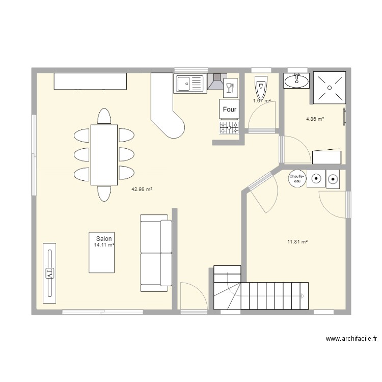 maison. Plan de 0 pièce et 0 m2