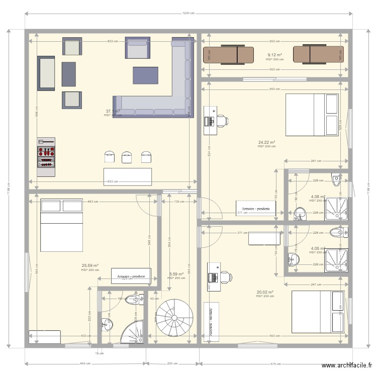 Maison de Guehouo étage. Plan de 0 pièce et 0 m2