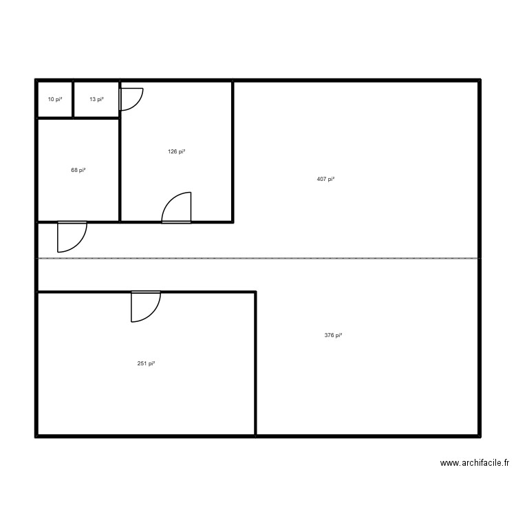 Nadia Jomphre. Plan de 7 pièces et 116 m2