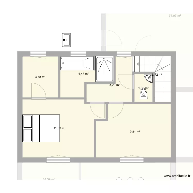 Maison4. Plan de 