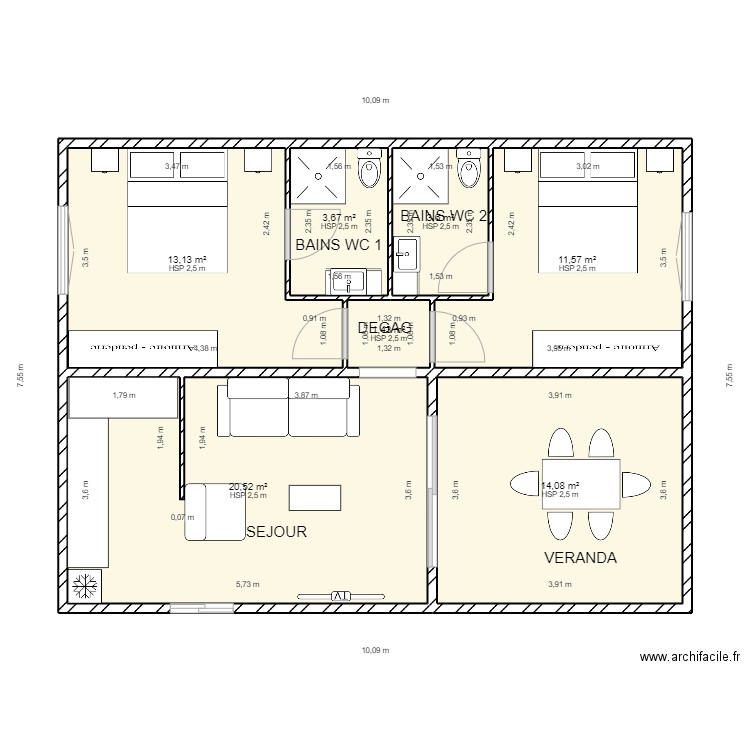 MODELE MACABOU. Plan de 0 pièce et 0 m2