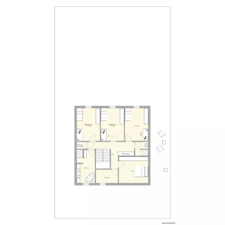 Maison Etage 6. Plan de 