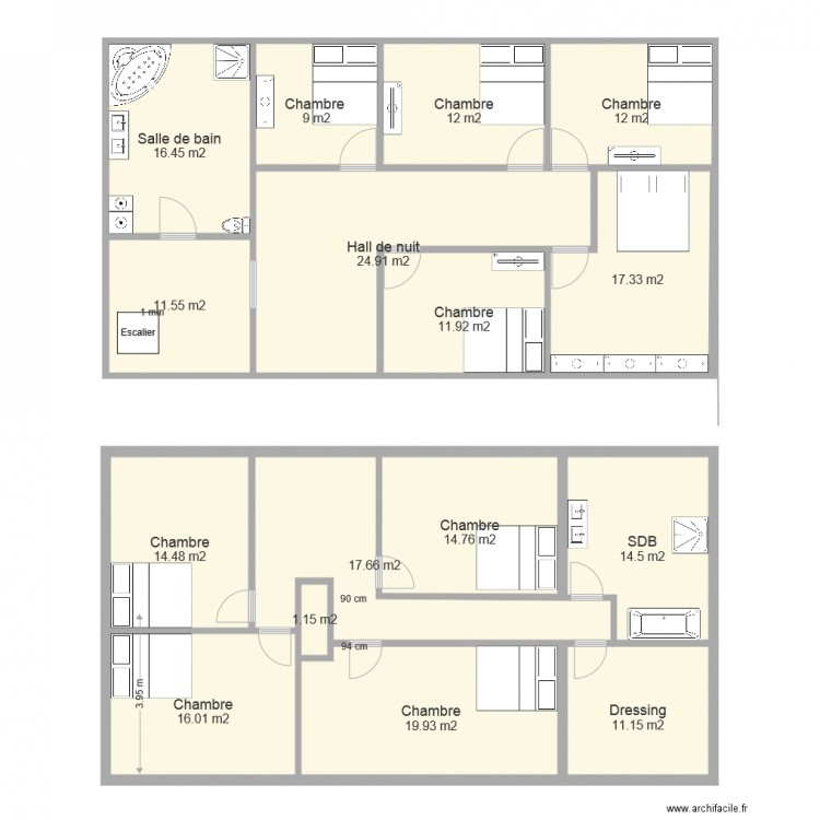 Maison Wodecq Haut suite 1. Plan de 0 pièce et 0 m2