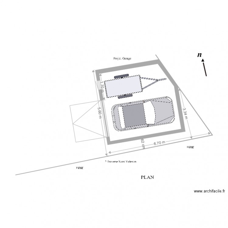 Plan de coupe vue de dessus. Plan de 0 pièce et 0 m2