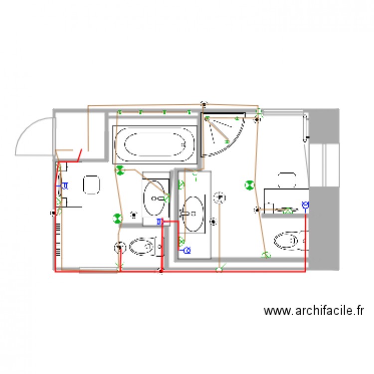 sdbprojetelec. Plan de 0 pièce et 0 m2