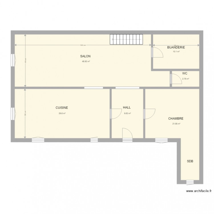 QUEROUB RDC . Plan de 0 pièce et 0 m2