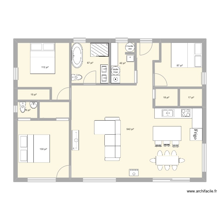 plan maison 2. Plan de 0 pièce et 0 m2
