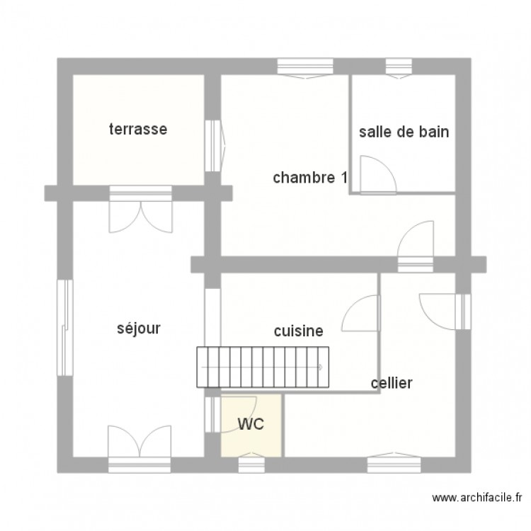 valentin RdC. Plan de 0 pièce et 0 m2