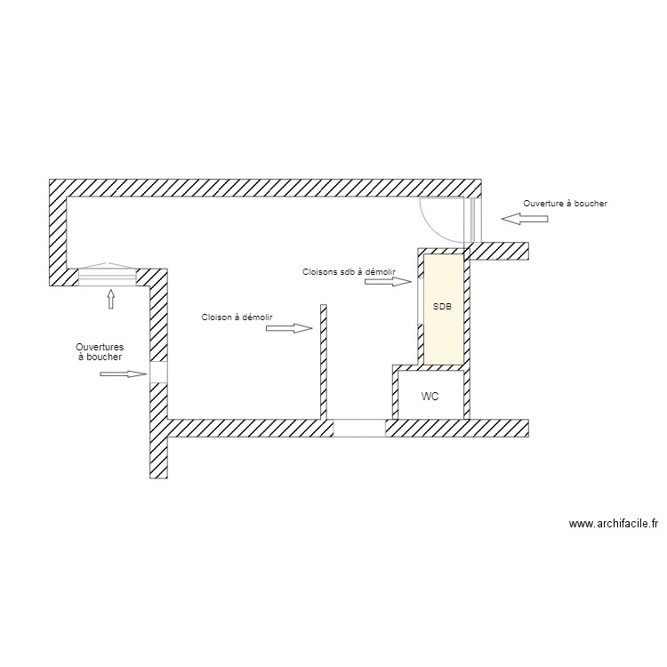 PONSON MACONNERIE . Plan de 0 pièce et 0 m2