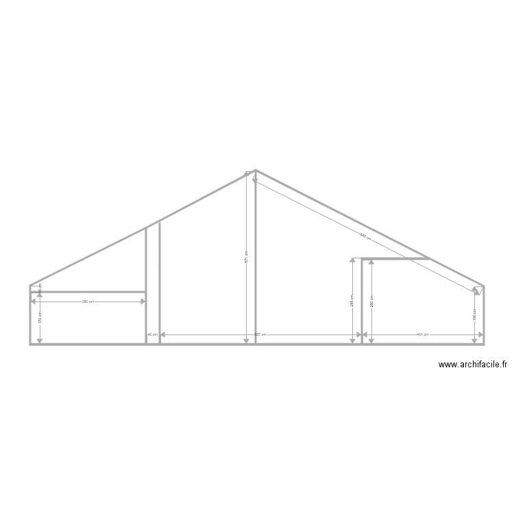 strych bok nr 2. Plan de 0 pièce et 0 m2