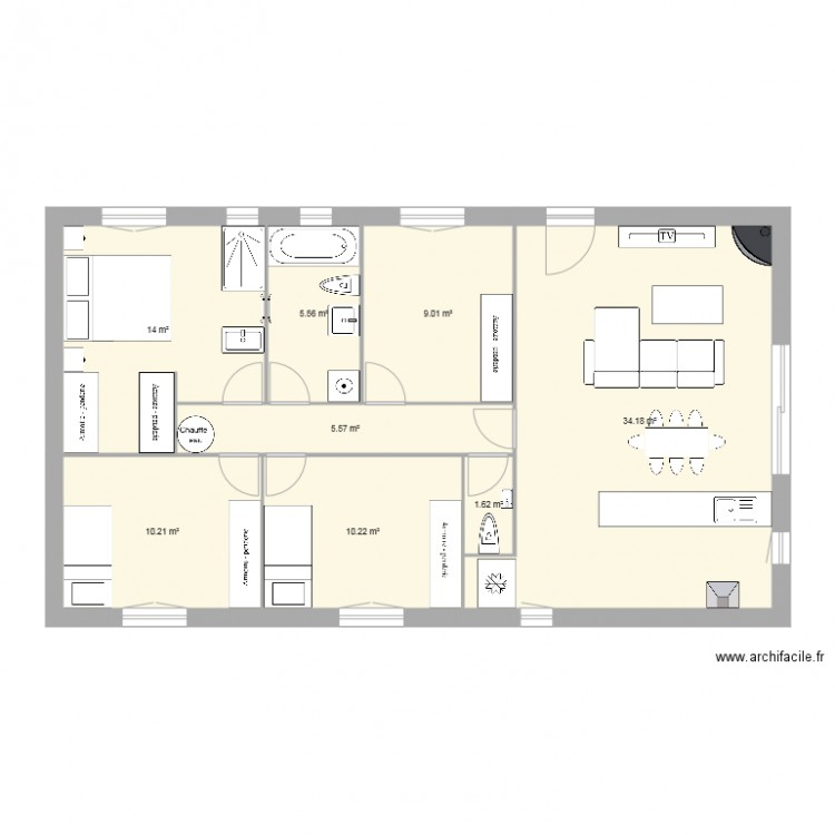 Maison. Plan de 0 pièce et 0 m2