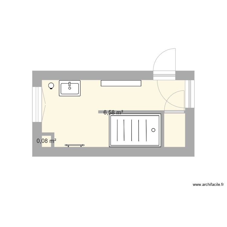 salle de bains. Plan de 0 pièce et 0 m2