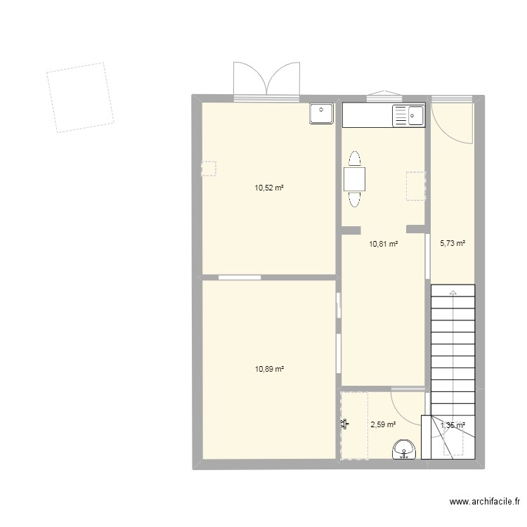 PLAN REZ DE CHAUSSEE. Plan de 0 pièce et 0 m2