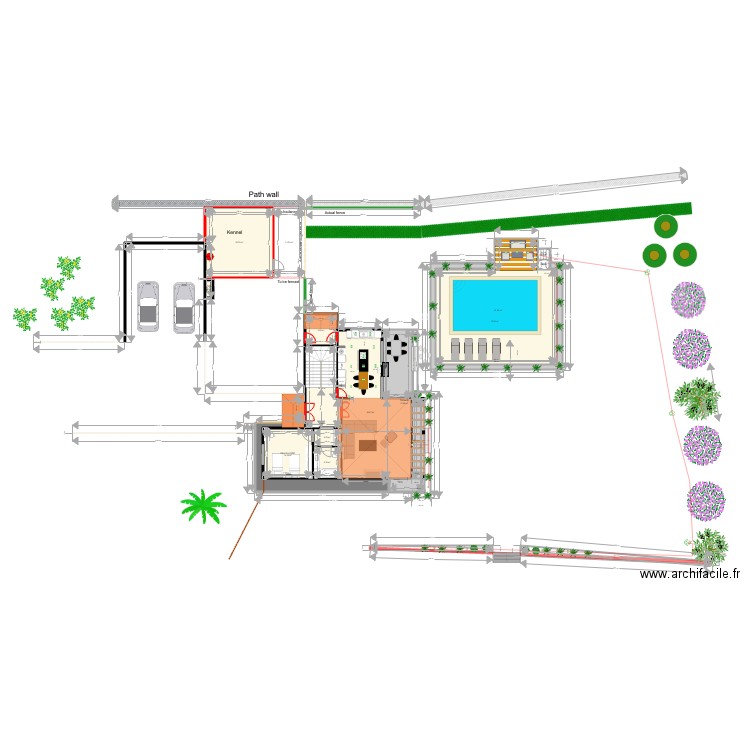 Goldra Terrasse Piscine. Plan de 0 pièce et 0 m2