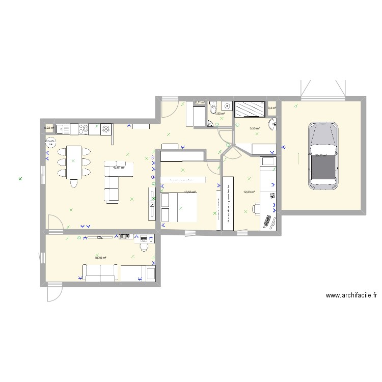 IUT TP. Plan de 0 pièce et 0 m2