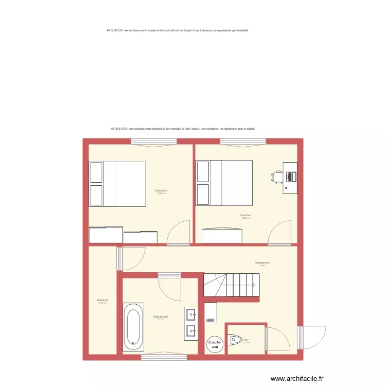 BI 1292 SCHUBEL RDC. Plan de 