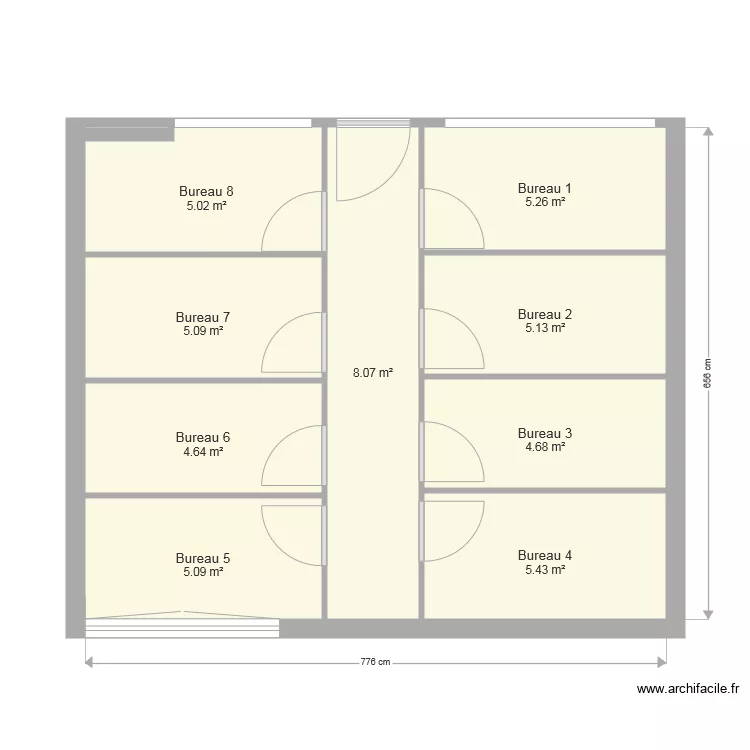 PARADIS 116. Plan de 
